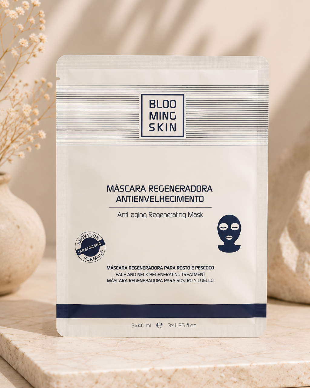 Máscara Regeneradora Antienvelhecimento (3 unidades)